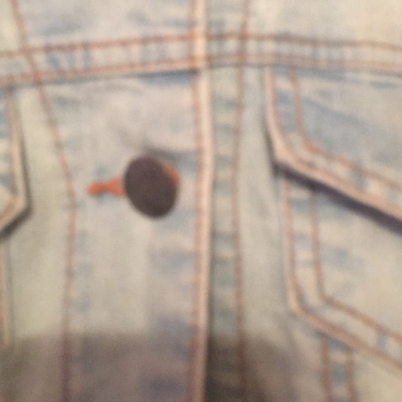 sweatshirt, blue jean jacket - Picture 3 of 4